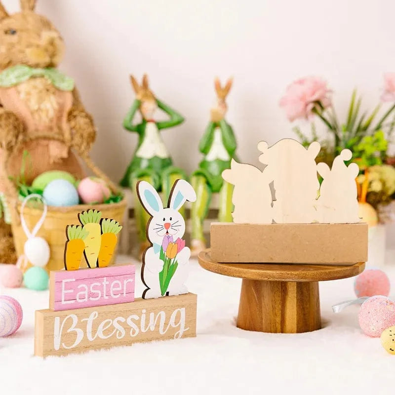 Fashorio Home Decor Accents Easter Element Wooden Ornament