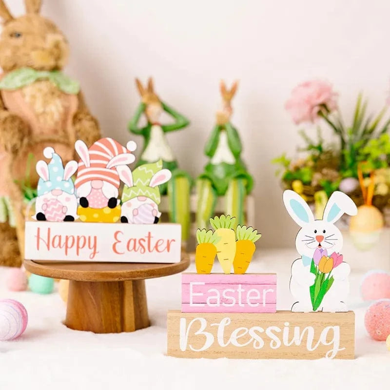 Fashorio Home Decor Accents Easter Element Wooden Ornament