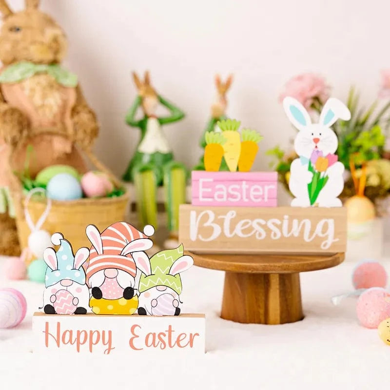 Fashorio Home Decor Accents Easter Element Wooden Ornament