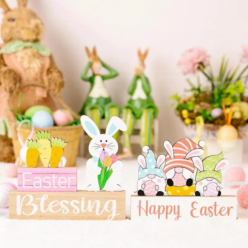 Fashorio Home Decor Accents Easter Element Wooden Ornament