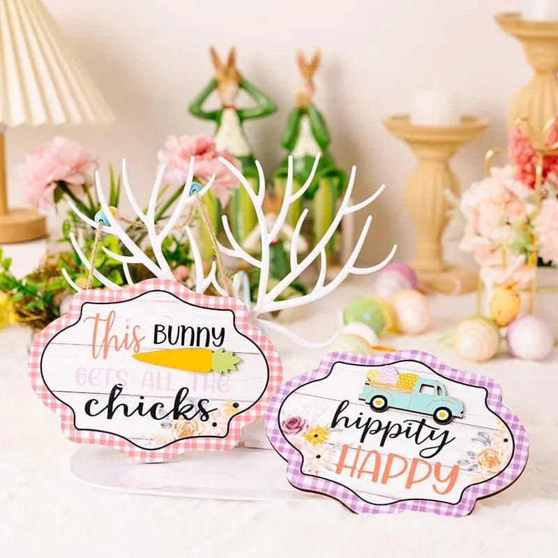 Fashorio Home Decor Accents Easter Wooden Bead Hanging Widget