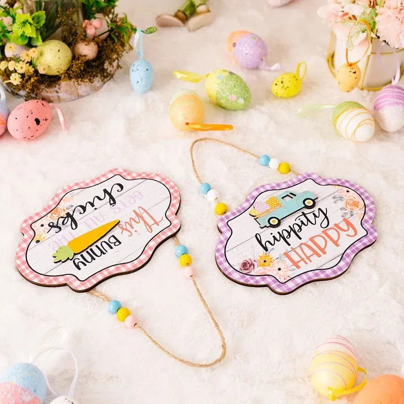 Fashorio Home Decor Accents Easter Wooden Bead Hanging Widget