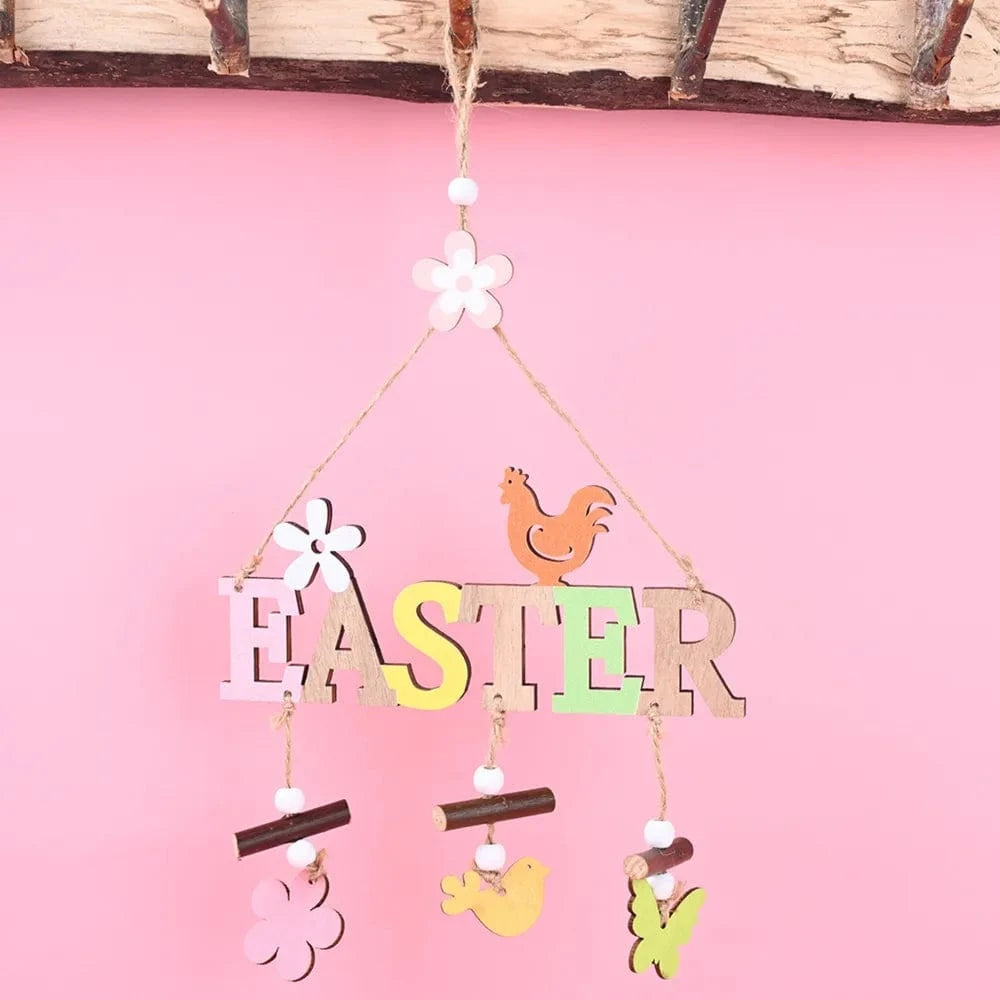 Fashorio Home Decor Accents Easter Wooden Hanging Widget