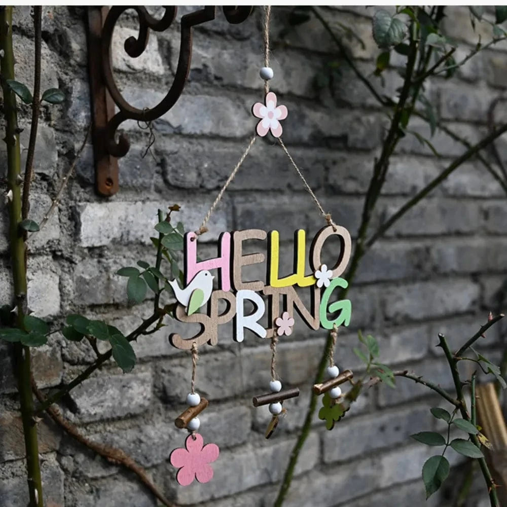 Fashorio Home Decor Accents Easter Wooden Hanging Widget