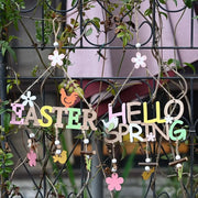 Fashorio Home Decor Accents Easter Wooden Hanging Widget