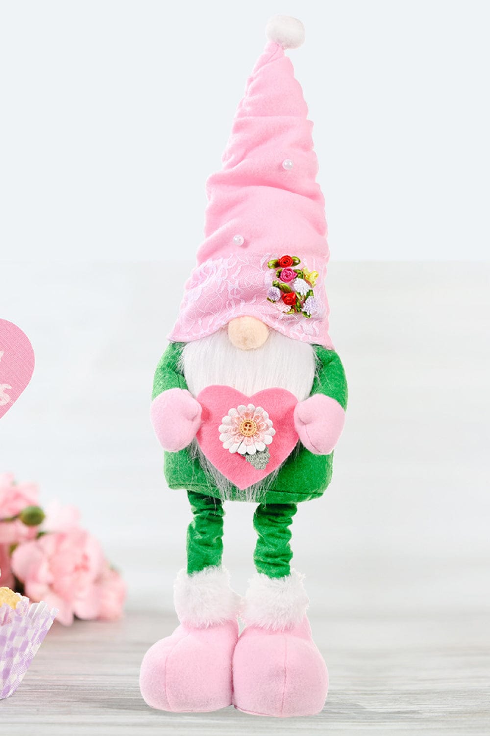 Fashorio Home Decor Accents Green / One Size Mother's Day Pearl Decor Faceless Gnome