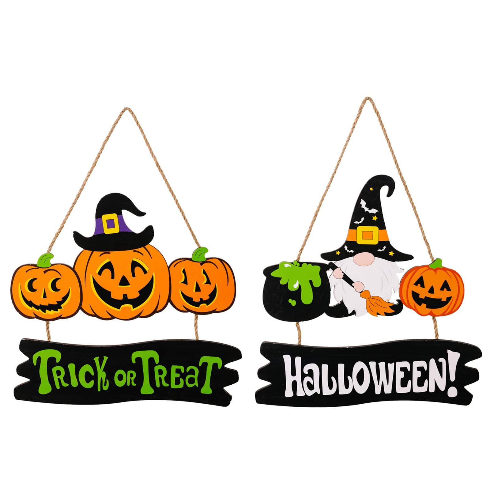 Fashorio Home Decor Accents HALLOWEEN TRICK OR TREAT Hanging Widget