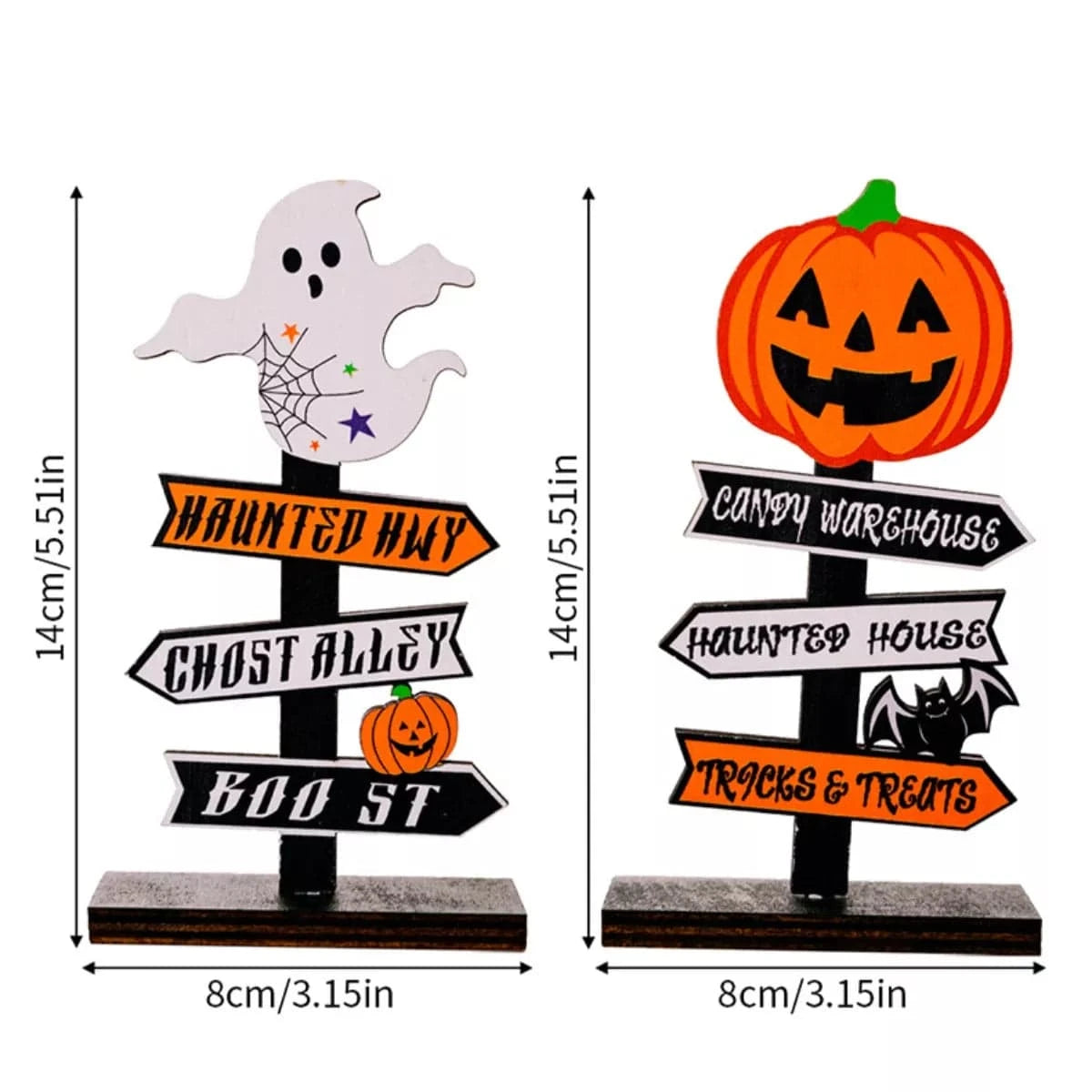 Fashorio Home Decor Accents Halloween Wooden Signpost Ornaments