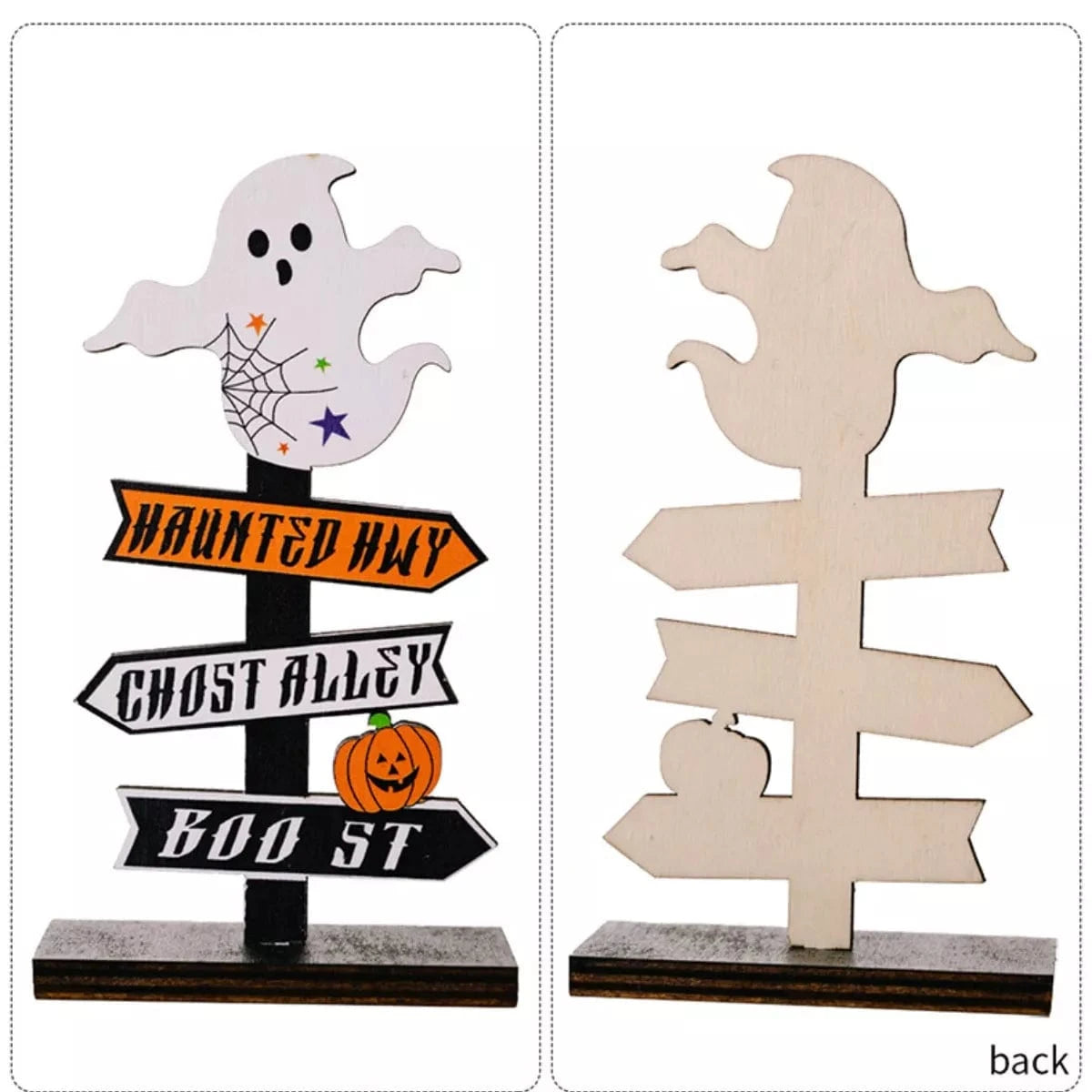 Fashorio Home Decor Accents Halloween Wooden Signpost Ornaments