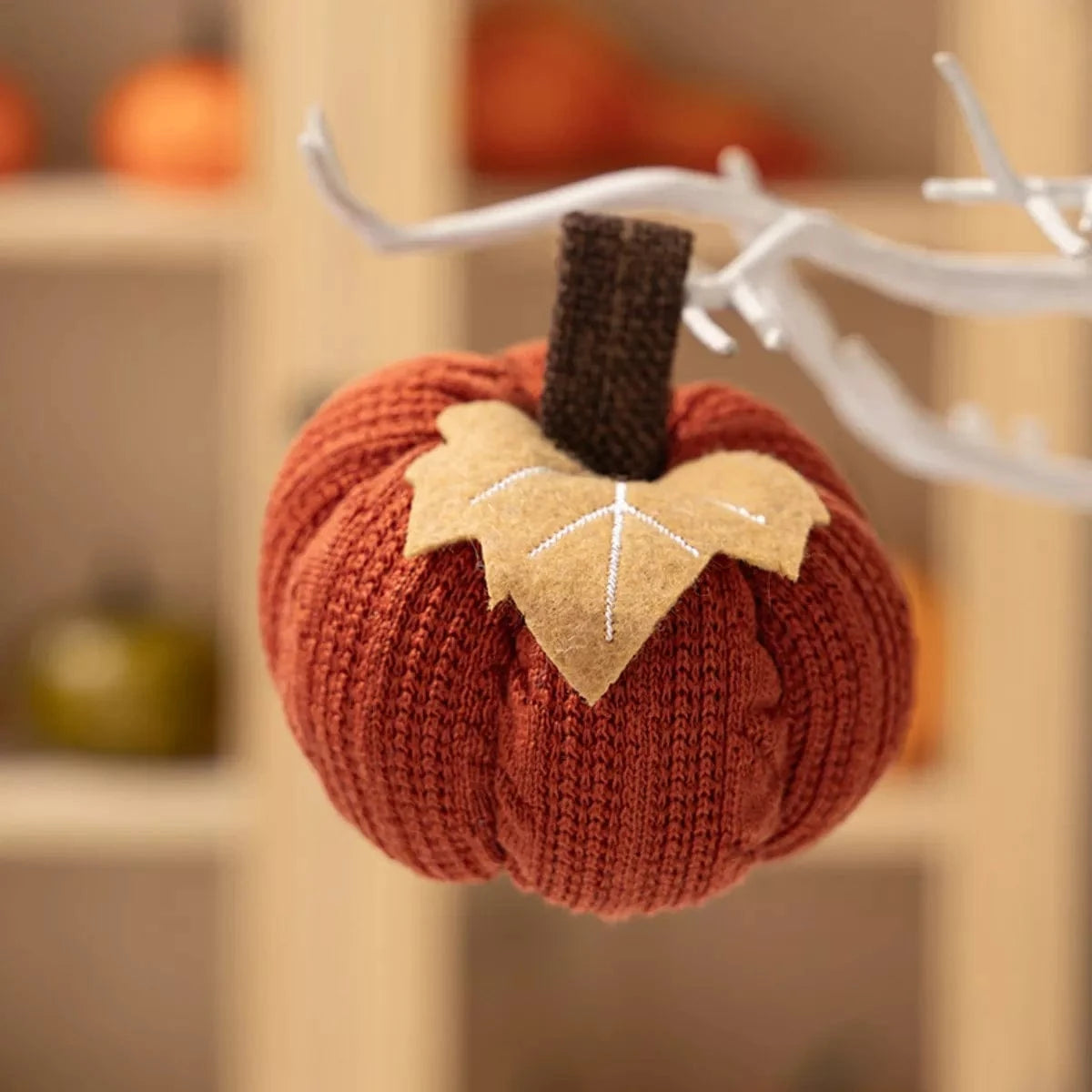Fashorio Home Decor Accents Knitted Pumpkin Decorative Ornaments