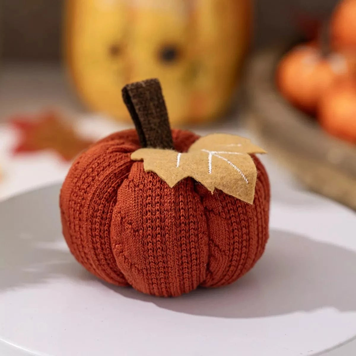 Fashorio Home Decor Accents Knitted Pumpkin Decorative Ornaments