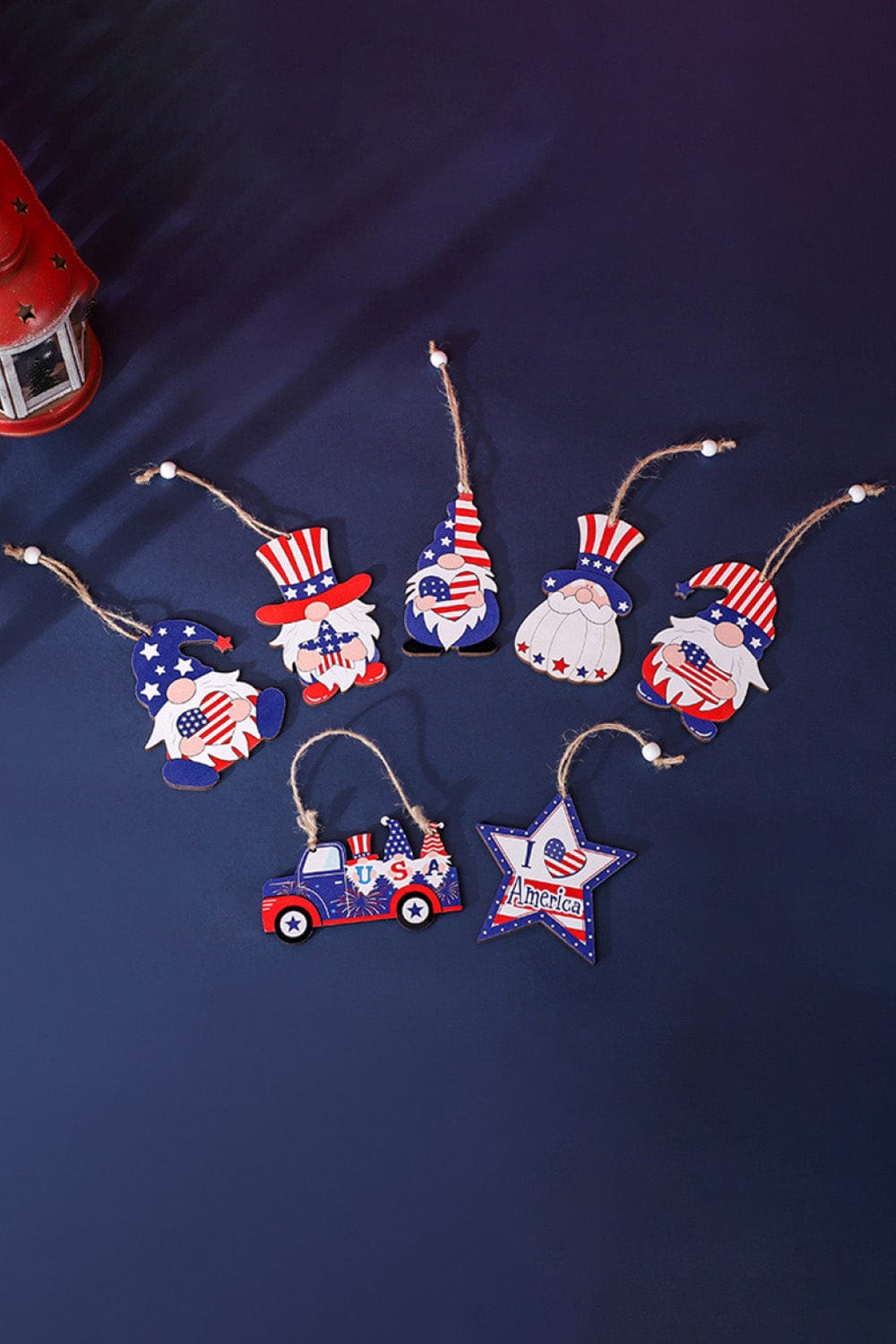 Fashorio Home Decor Accents Multicolor / One Size 7-Piece Independence Day Hanging Ornaments