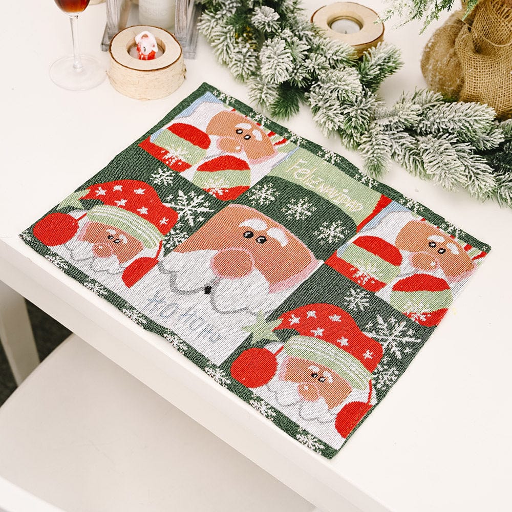 Fashorio Home Decor Accents Santa / One Size Assorted 2-Piece Christmas Placemats
