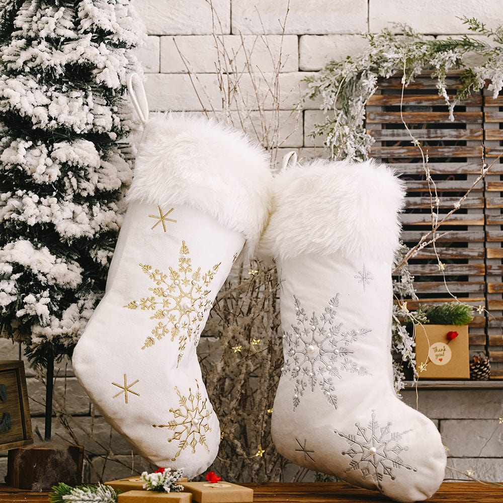 Fashorio Home Decor Accents Snowflake Christmas Stocking