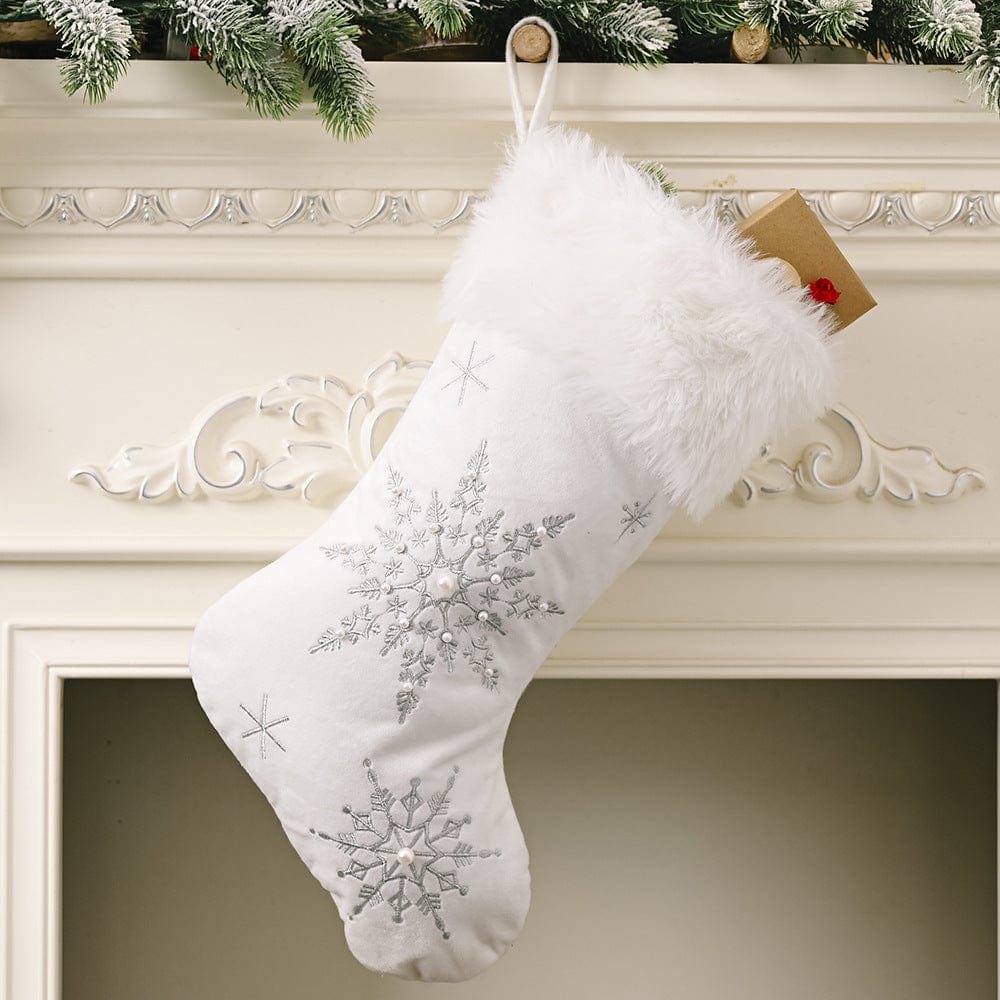 Fashorio Home Decor Accents Snowflake Christmas Stocking