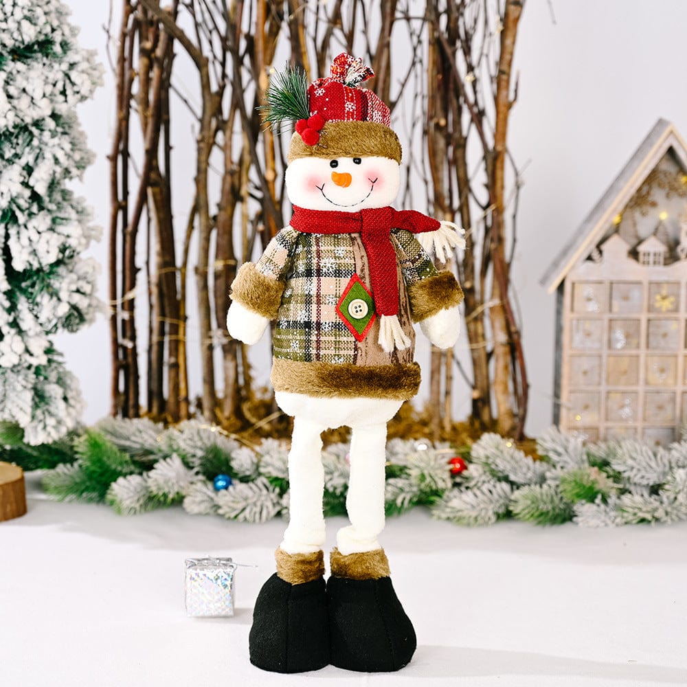 Fashorio Home Decor Accents Snowman / One Size Christmas Telescopic Leg Doll