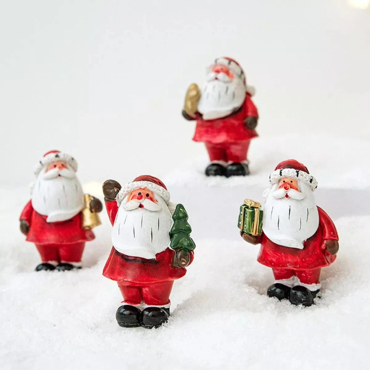 Fashorio Home Decor Accents Style A / One Size Christmas Santa Claus Miniature Figurine Ornament