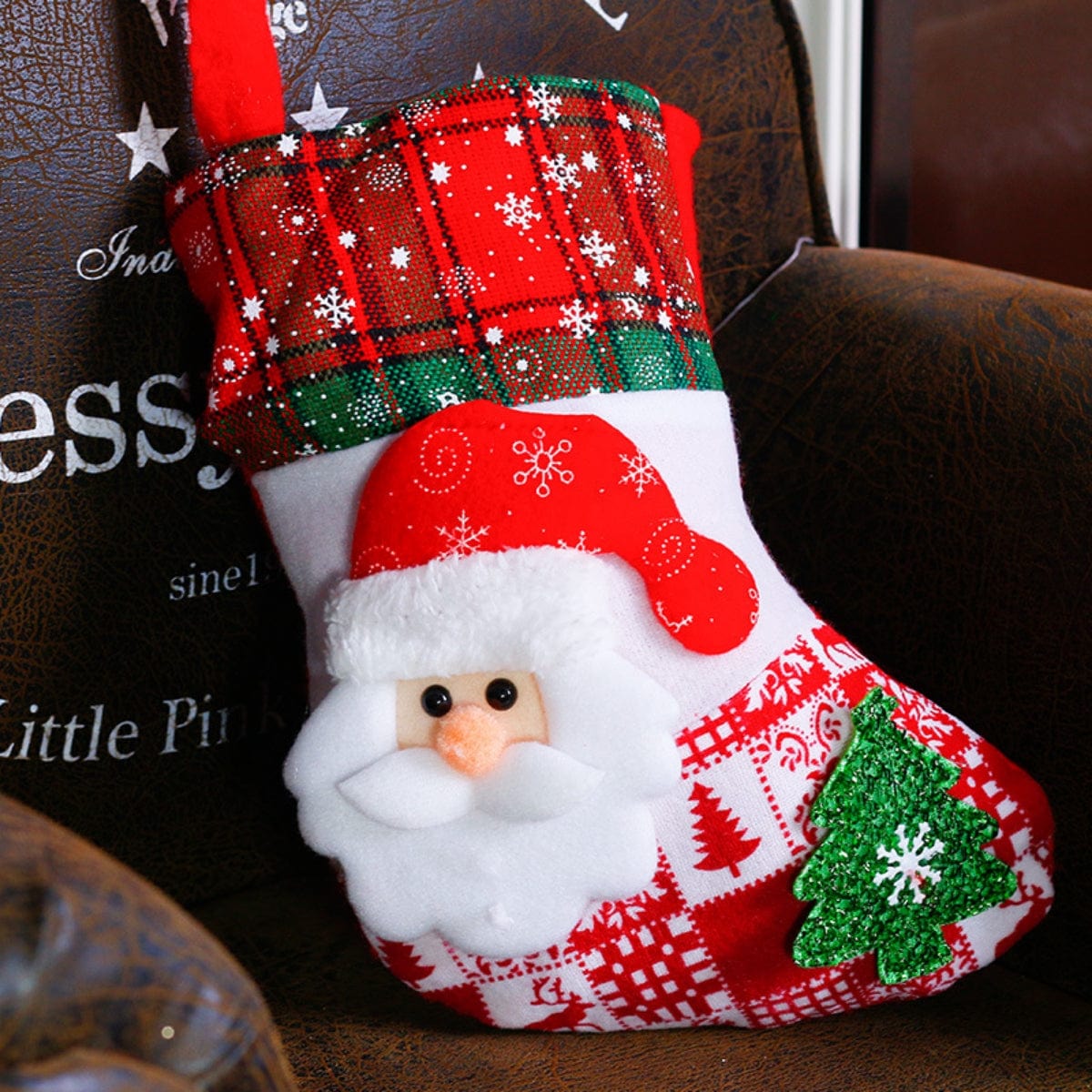 Fashorio Home Decor Accents Style A / One Size Christmas Stocking Hanging Widget