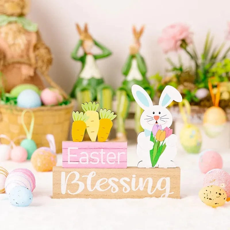 Fashorio Home Decor Accents Style A / One Size Easter Element Wooden Ornament