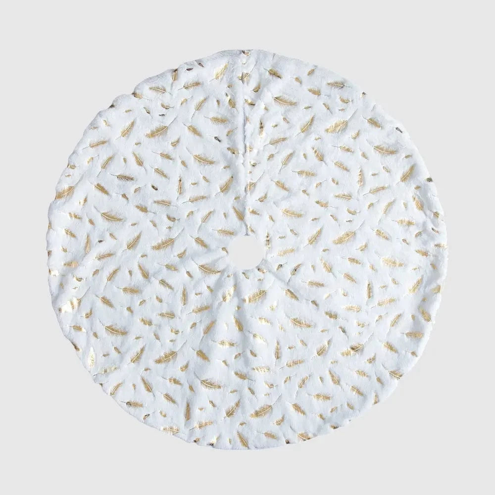 Fashorio Home Decor Accents Style A / One Size Feather Christmas Tree Skirt