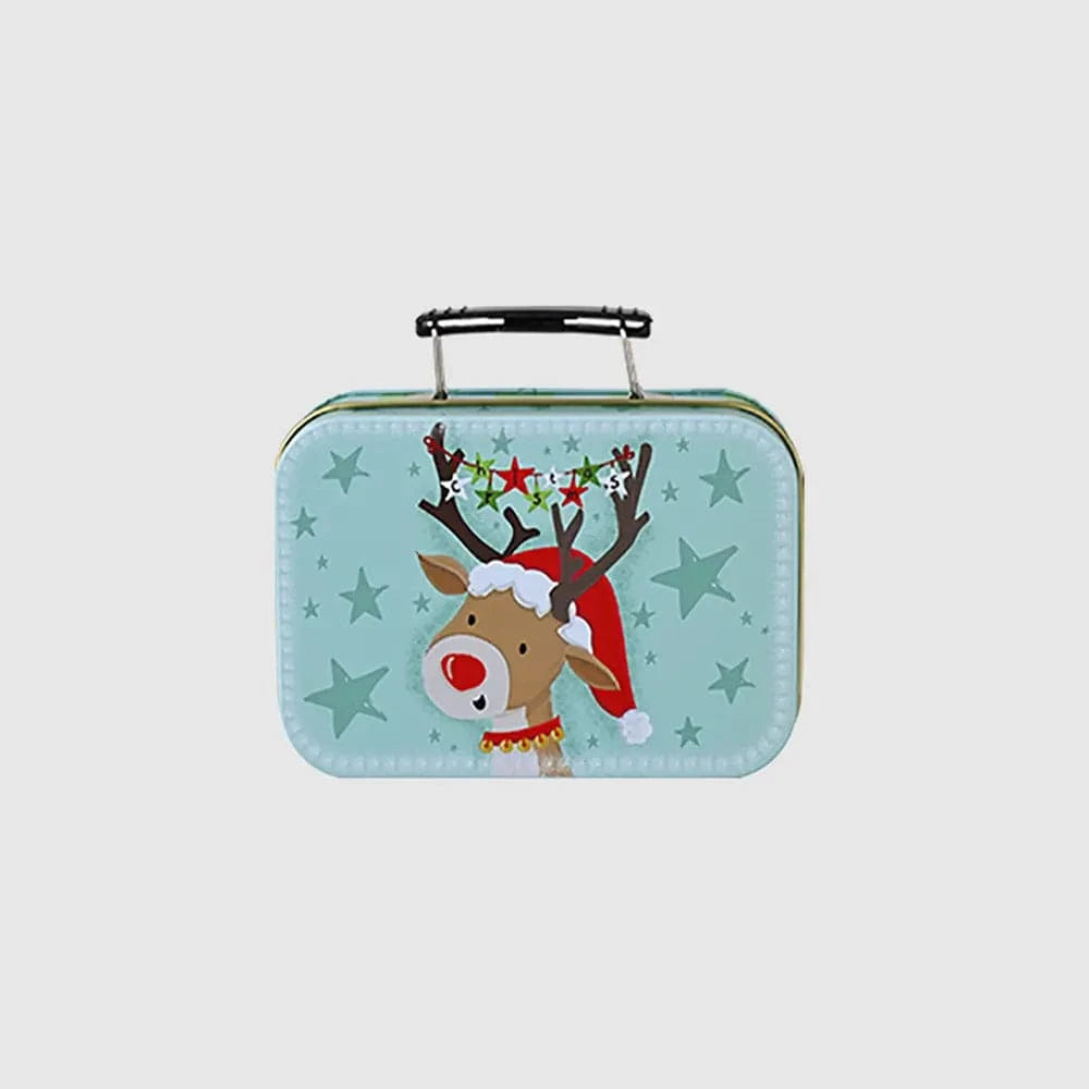 Fashorio Home Decor Accents Style A / One Size Random 1-Piece Christmas Tinplate Box