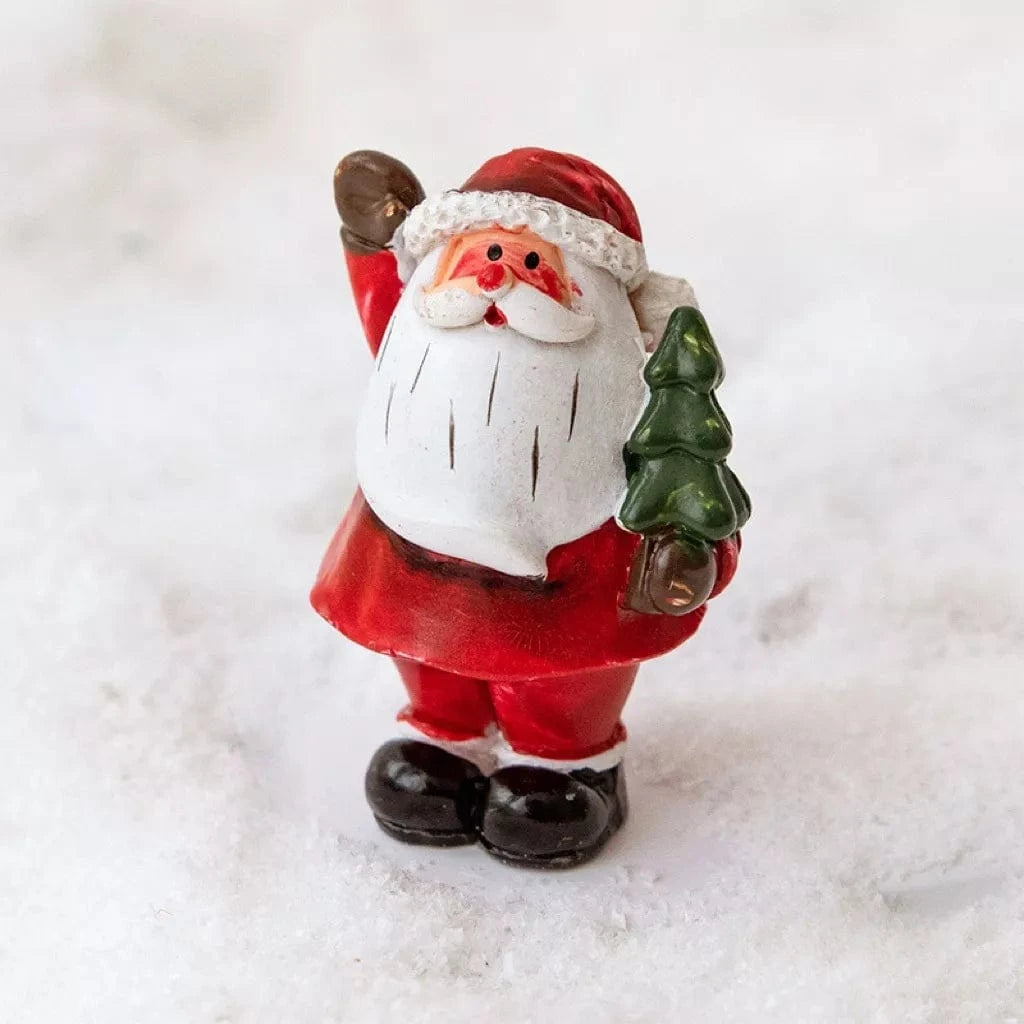 Fashorio Home Decor Accents Style B / One Size Christmas Santa Claus Miniature Figurine Ornament