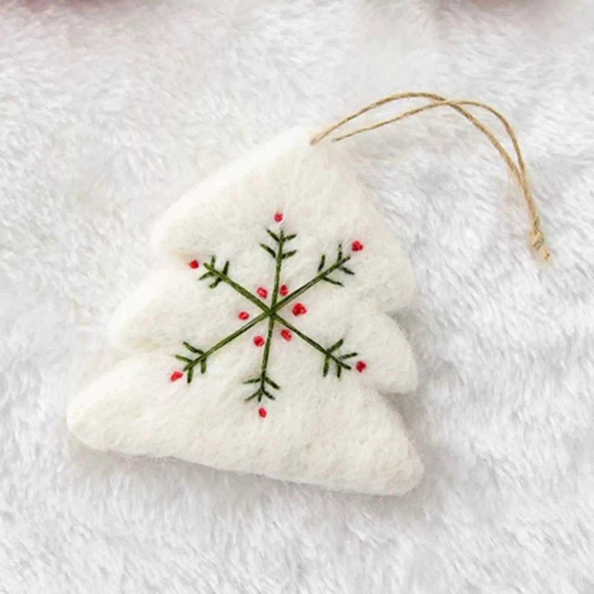Fashorio Home Decor Accents Style C / One Size Christmas Felt Snowflake Ornament