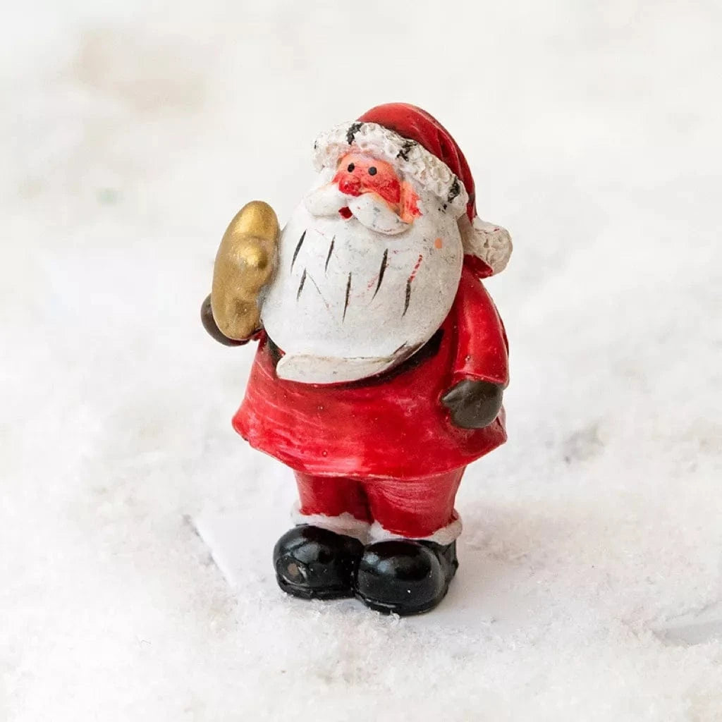 Fashorio Home Decor Accents Style C / One Size Christmas Santa Claus Miniature Figurine Ornament