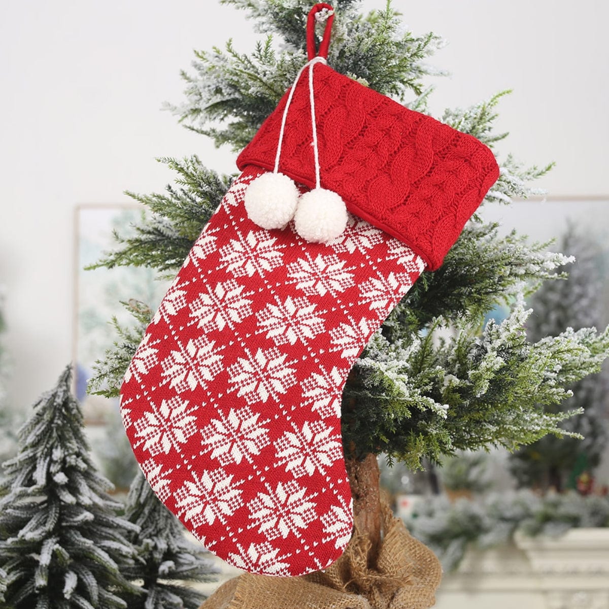 Fashorio Home Decor Accents Style C / One Size Christmas Stocking Hanging Widget