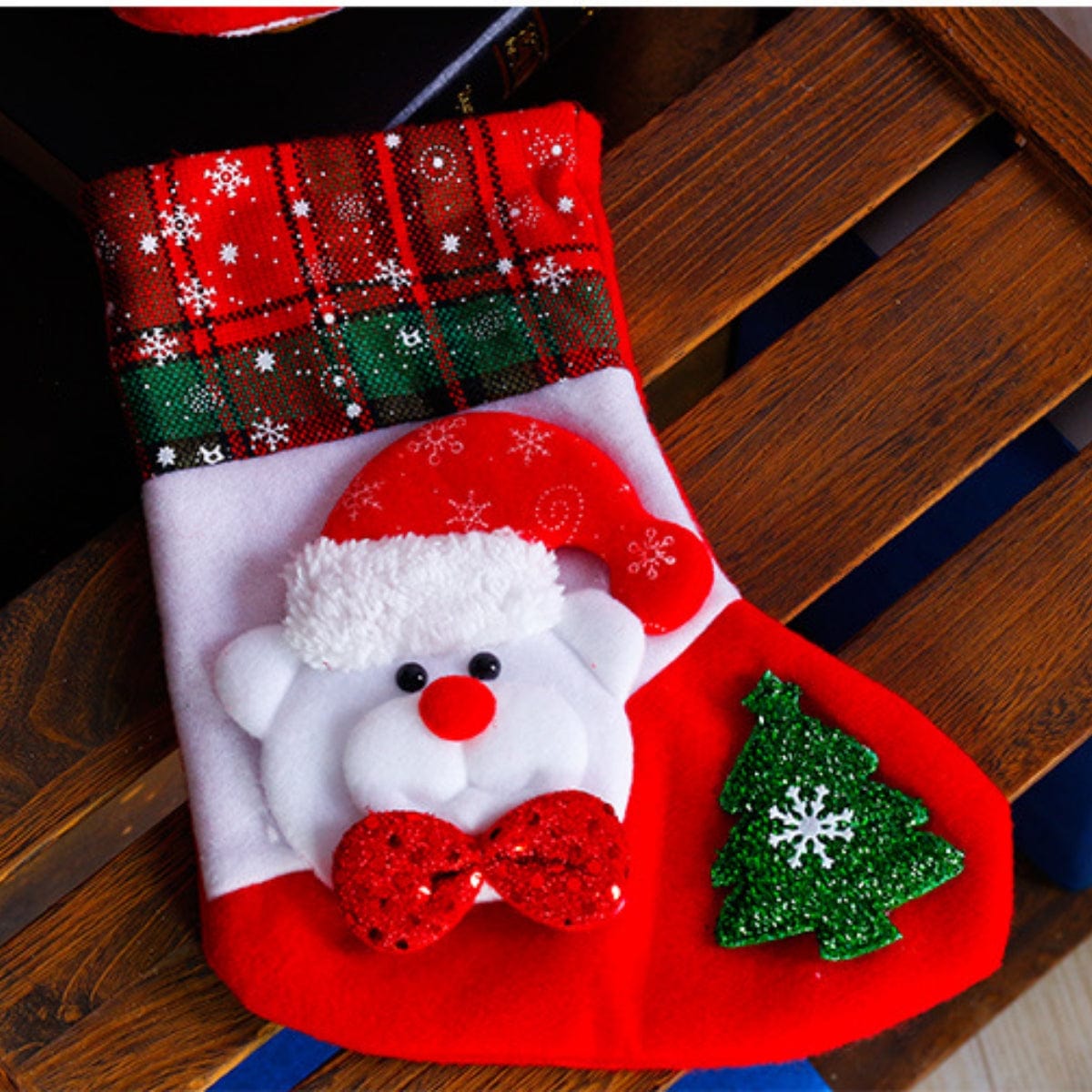 Fashorio Home Decor Accents Style C / One Size Christmas Stocking Hanging Widget