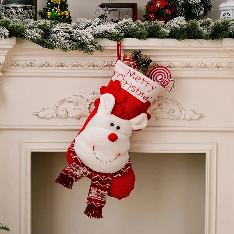 Fashorio Home Decor Accents Style C / One Size Christmas Stocking Hanging Widget