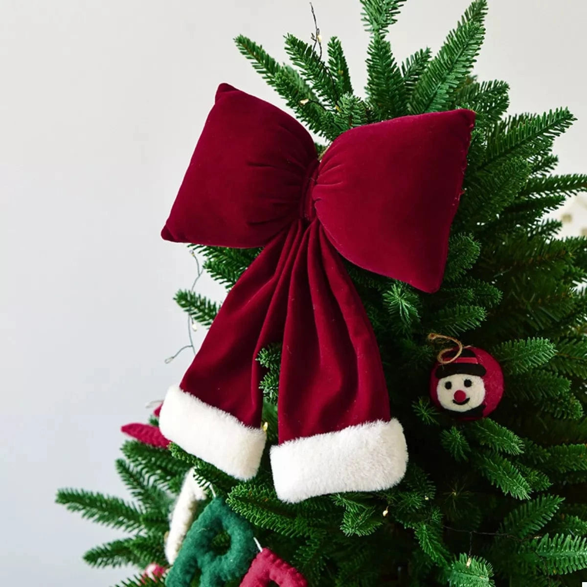 Fashorio Home Decor Accents Style C / One Size Christmas Velvet Bow Hanging Ornament