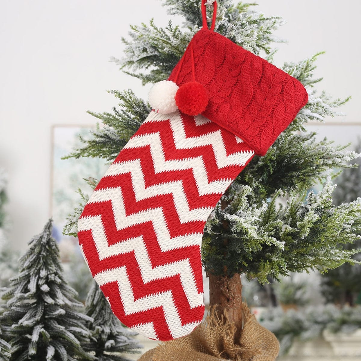 Fashorio Home Decor Accents Style D / One Size Christmas Stocking Hanging Widget