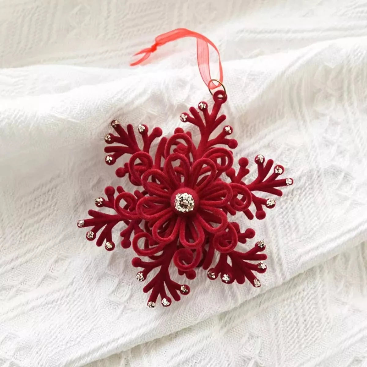 Fashorio Home Decor Accents Style D / One Size Christmas Velvet Hanging Ornament