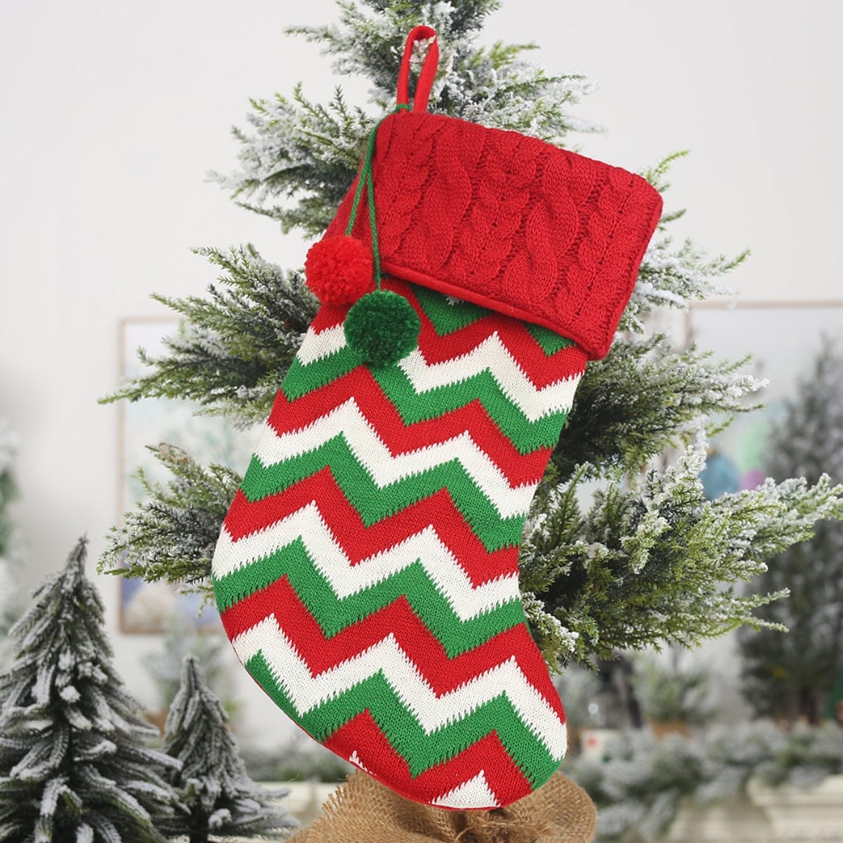 Fashorio Home Decor Accents Style E / One Size Christmas Stocking Hanging Widget