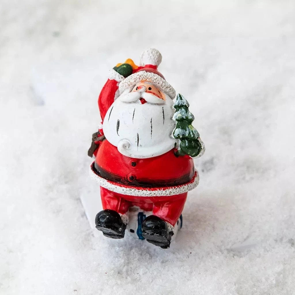 Fashorio Home Decor Accents Style F / One Size Christmas Santa Claus Miniature Figurine Ornament