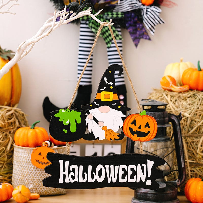 Fashorio Home Decor Accents Witch / One Size HALLOWEEN TRICK OR TREAT Hanging Widget