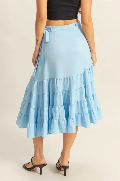 HYFVE Ruffled Tiered High Waist Skirt - Fashorio