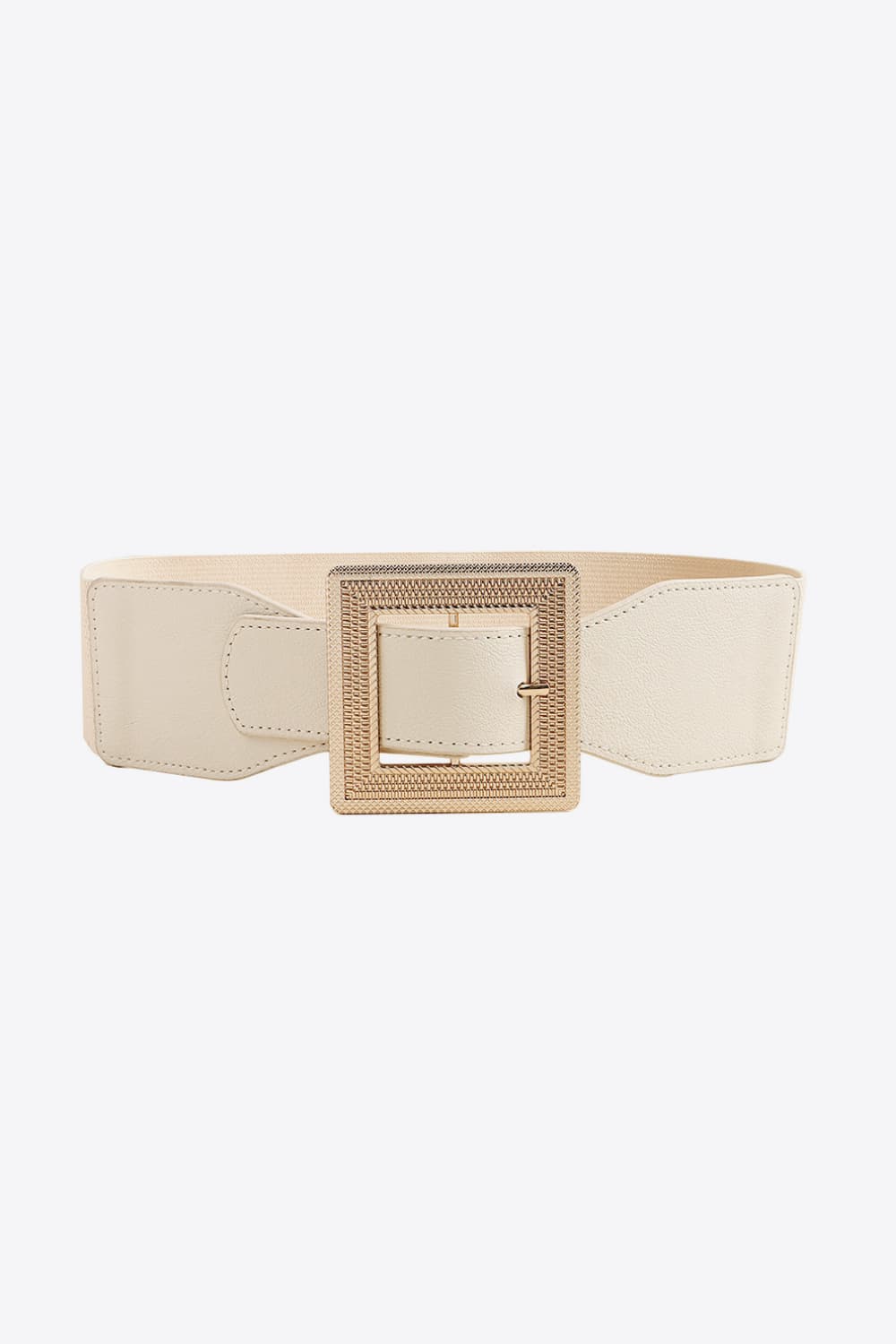 Fashorio Ivory / One Size PU Leather Belt