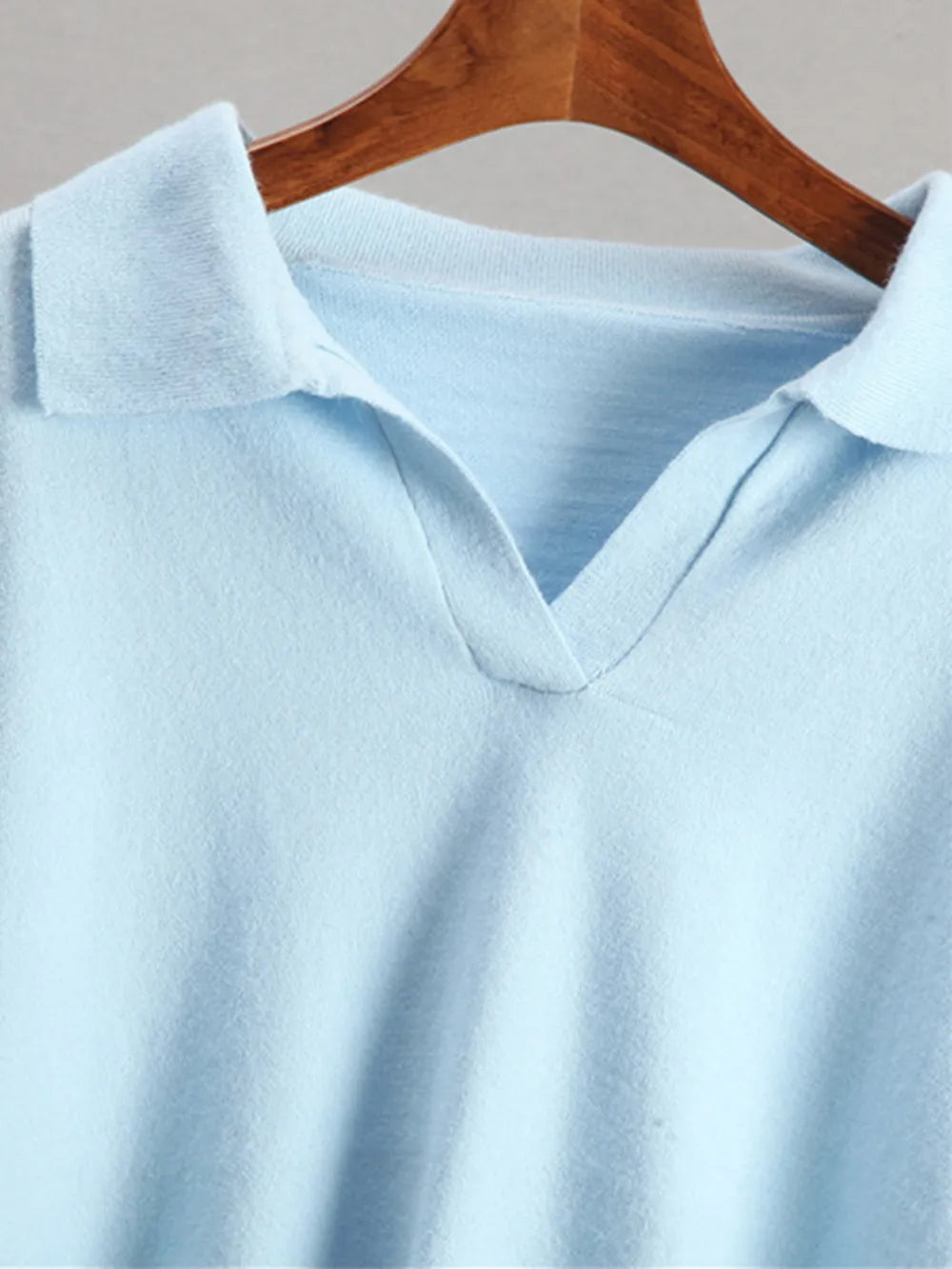 Fashorio Johnny Collar Long Sleeve Top and Pants Sweater Set