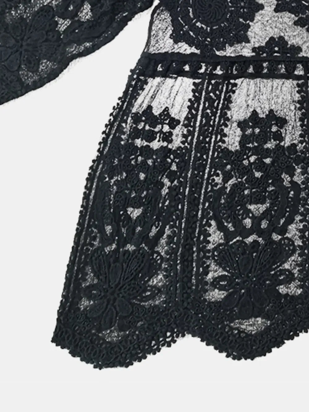 Fashorio Lace Round Neck Cover-Up