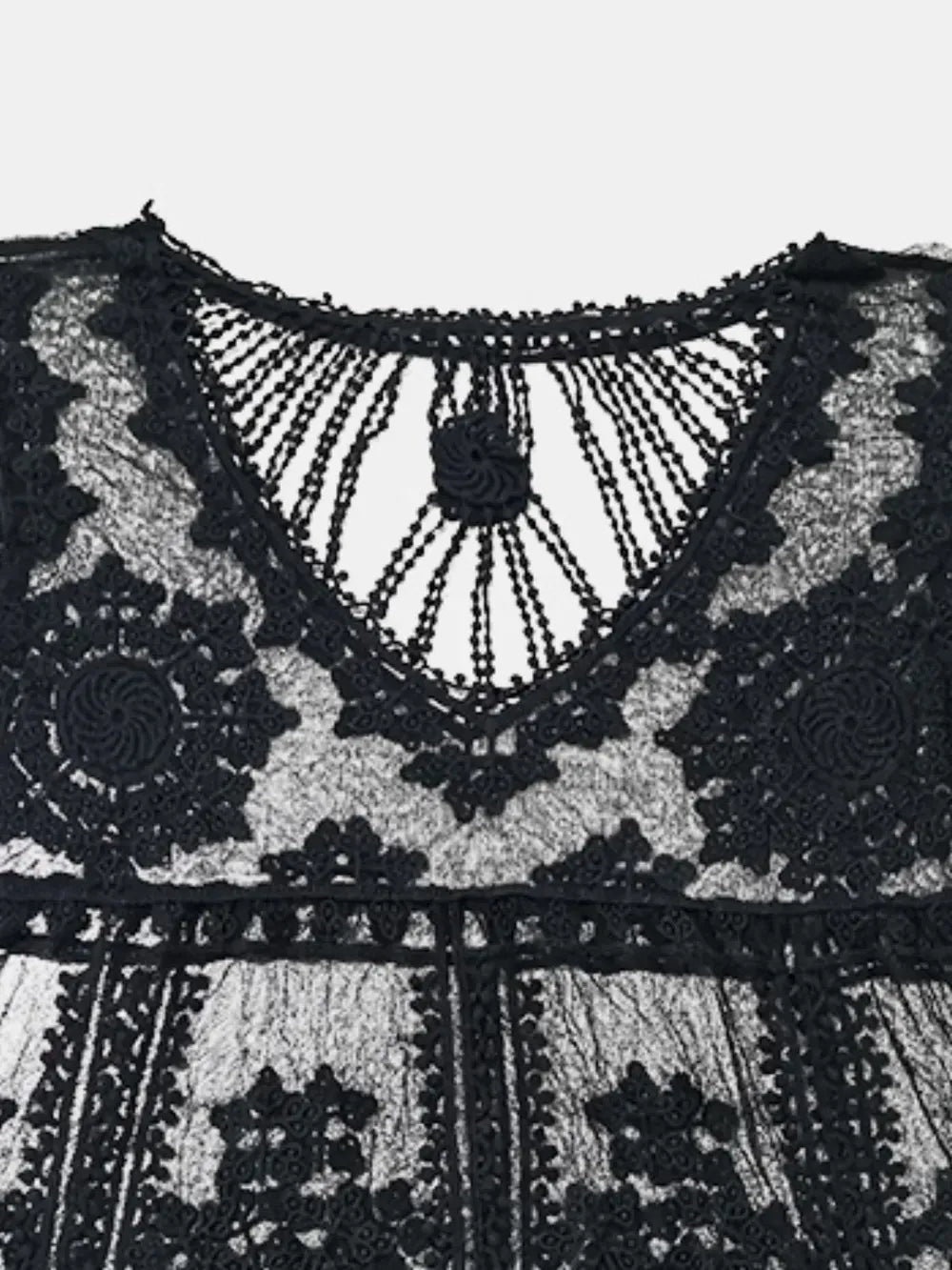 Fashorio Lace Round Neck Cover-Up