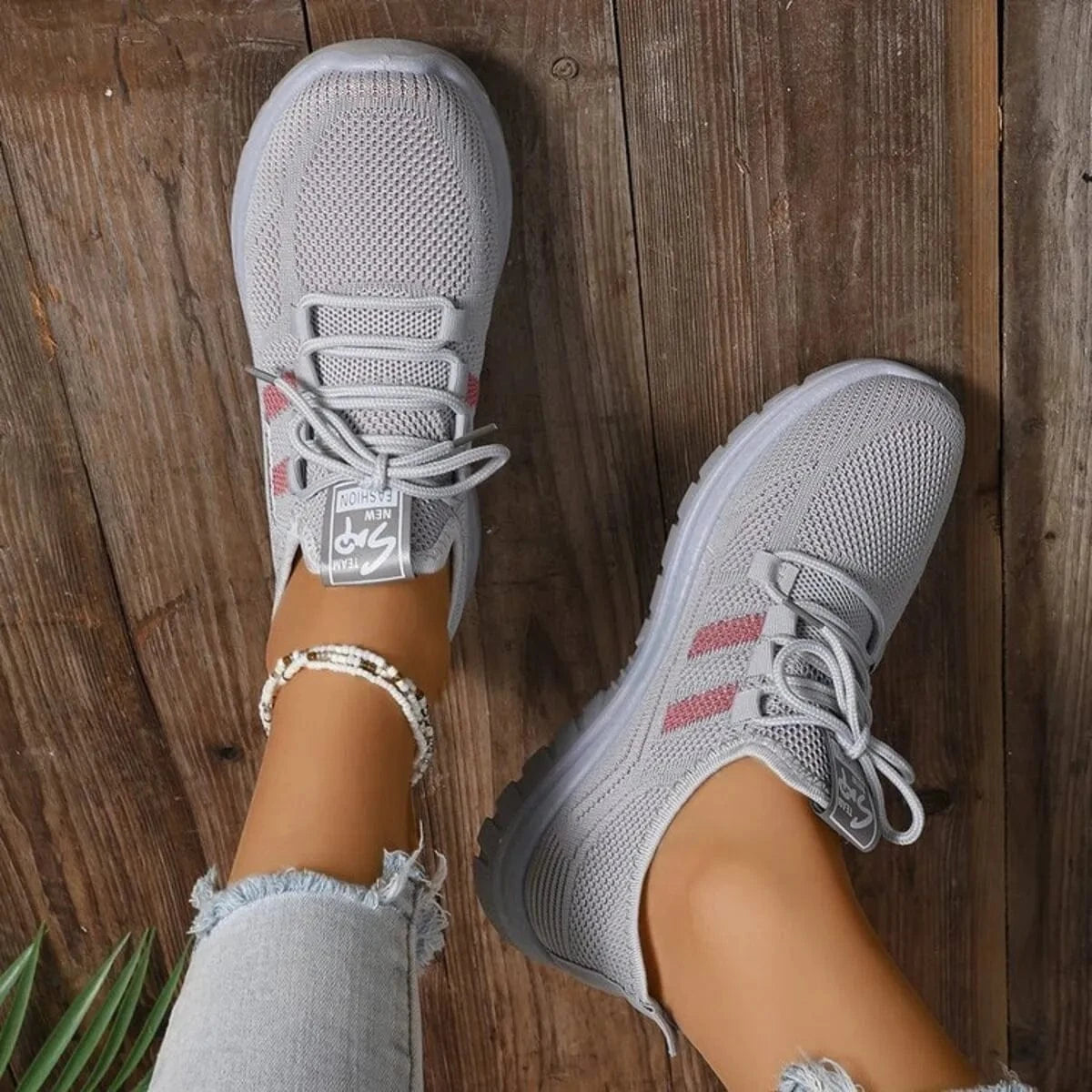 Fashorio Lace Up Breathable Mesh Athletic