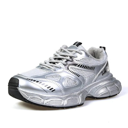 Lace Up Platform Athletic Shoes - Fashorio