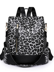Fashorio Leopard Print Backpack Bag
