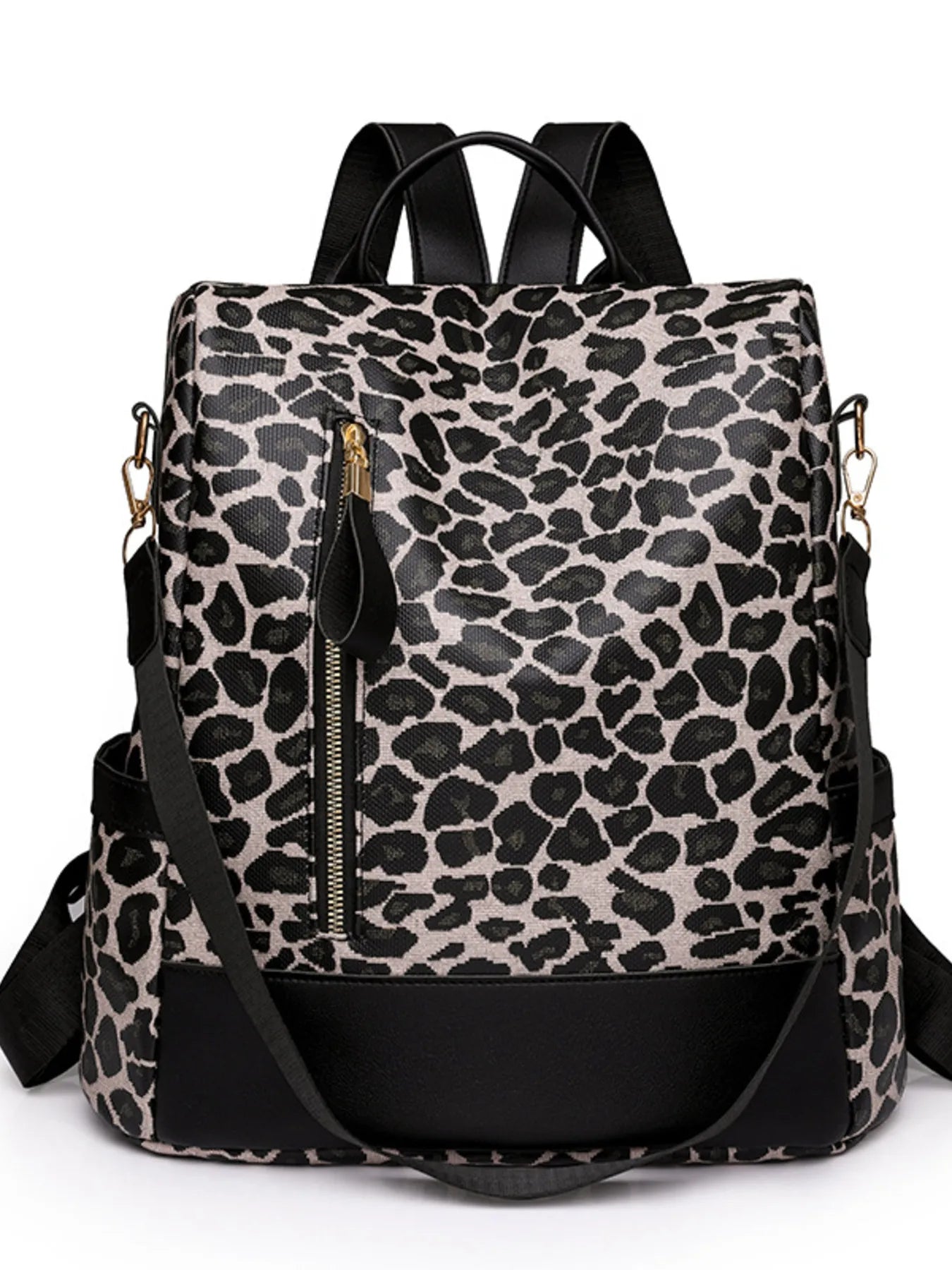 Fashorio Leopard Print Backpack Bag