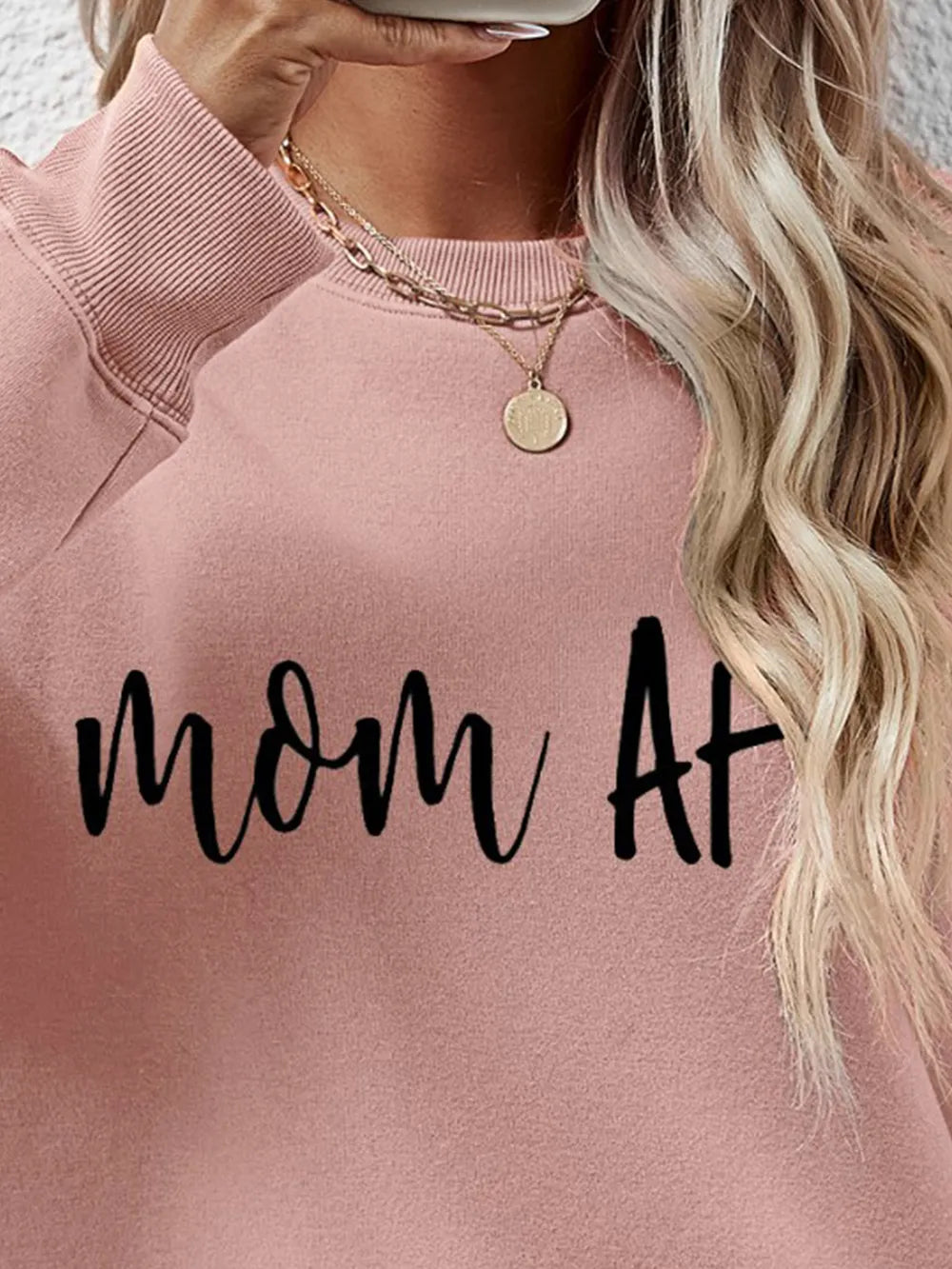 Fashorio Letter Graphic Dropped Shoulder Sweatshirt