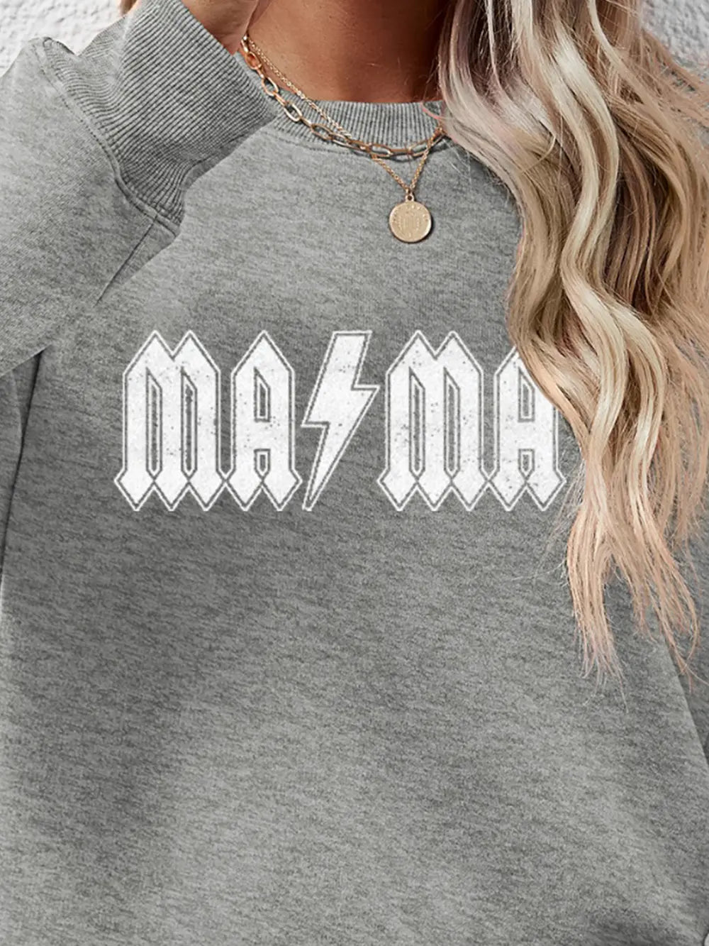 Fashorio Letter Graphic Dropped Shoulder Sweatshirt