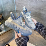 Fashorio Light / 35(US4) Mesh Lace-Up Platform Athletic Shoes