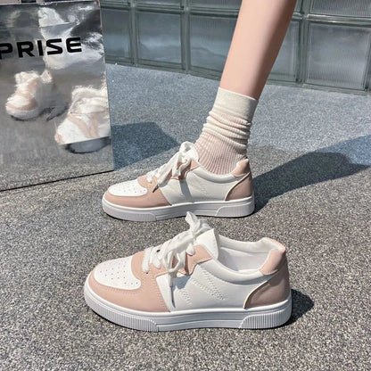 Low-Top Lace-Up Breathable Sneakers - Fashorio